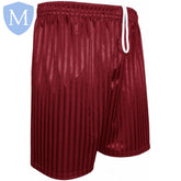 Plain Sports Shadow Shorts - Burgandy